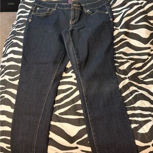 torrid Dark Blue Skinny Jeans with Contrast Stitching